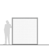 M20.20P richiedi preventivo Pannello divisorio MACRO "alveolare" - cm 200x200h