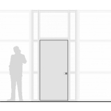 MPM90L richiedi preventivo Porta in multistrato bilaminato inserita nel pannello - cm 90x210h