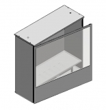 Vetrina espositiva a parete linea THECA cm 80x150x220h MD-VTHP150