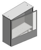 Vetrina espositiva a parete linea THECA cm 80x200x220h MD-VTHP200