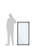 CL65.13A richiedi preventivo Pannello divisorio CLIPPER "vetroplastico"- cm 65x130h