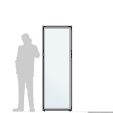 CL65.19A richiedi preventivo Pannello divisorio CLIPPER "vetroplastico" - cm 65x195h