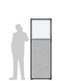 CL65.19IF richiedi preventivo Pannello divisorio CLIPPER "finestrato feltro"- cm 65x195h