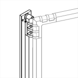 SM01 richiedi preventivo Staffa di ancoraggio a muro - cm 195h