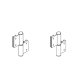 RACE richiedi preventivo Cerniera in alluminio (kit)