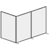 MK3-450L richiedi preventivo KIT MACRO cm.450x200h (n.3.pannelli cm. 150x200h) con 4 basi dritte rastremate