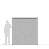 M20.20F richiedi preventivo Pannello divisorio MACRO "feltro" - cm 200x200h