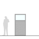 M10.20IF richiedi preventivo Pannello divisorio MACRO "finestrato feltro" - cm 100x200h