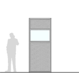 M10.25IF richiedi preventivo Pannello divisorio MACRO "finestrato feltro" - cm 100x250h