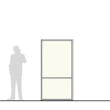 M10.20L richiedi preventivo Pannello divisorio MACRO "laminato" con traversa aggiuntiva - cm 100x200h