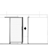 MS10.20P richiedi preventivo Pannello scorrevole MACRO "alveolare" - cm 100x200h completo di guida superiore / ruote / serratura e battuta di arrivo