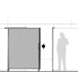 MS15.20F richiedi preventivo Pannello scorrevole MACRO "feltro" - cm 150x200h