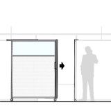 MS15.20IP richiedi preventivo Pannello scorrevole MACRO "finestrato alveolare" - cm 150x200h