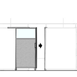 MS10.20IF richiedi preventivo Pannello scorrevole MACRO "finestrato feltro" - cm 100x200h