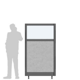 X10.18IF richiedi preventivo Pannello divisorio XILOX "finestrato feltro"- cm100x180h