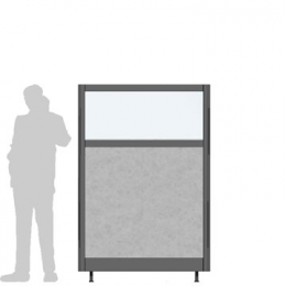 Pannello divisorio XILOX "finestrato feltro" - cm120x180h