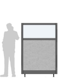 X12.18IF richiedi preventivo Pannello divisorio XILOX "finestrato feltro" - cm120x180h