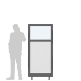 X08.18IL richiedi preventivo Pannello divisorio XILOX "finestrato laminato" - cm 80x180h