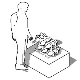 PORTA BOTTIGLIE metallico ES-BACCO6