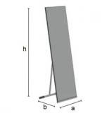 SPECCHIERA  PIEGHEVOLE DA TERRA cod. ES-RUBY3000