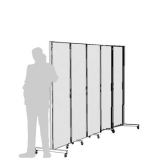 Separè autostabile CLIPPER ROLLER "laminato" - cm 333x193h (5 elementi)