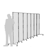 Separè autostabile CLIPPER ROLLER "laminato" - cm 463x193h (7 elementi)