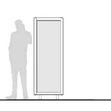 Pannello divisorio ALA "laminato" - cm 65x180h 