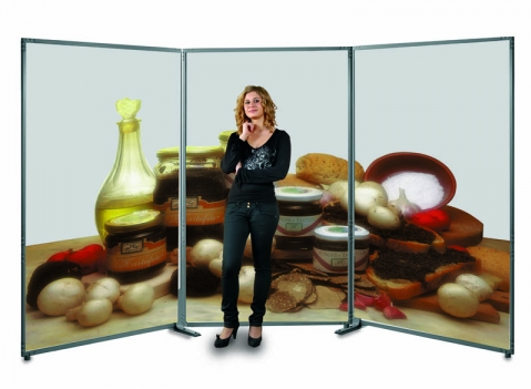 Pannelli espositivi modulari: LINEA CLIPPER