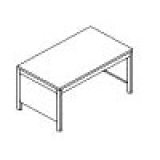 MD-FS12 richiedi preventivo Scrivania pannellata con struttura metallica cm 120.