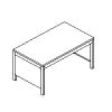 MD-FS18 richiedi preventivo Scrivania pannellata con struttura metallica cm 180.