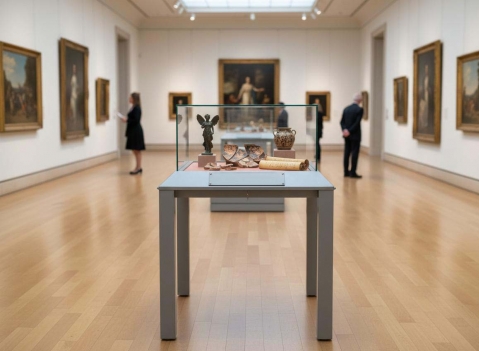 Vetrine espositive a tavolo: LINEA TESTI 