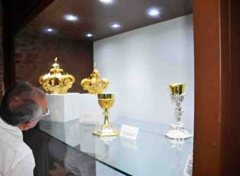 Vetrina espositiva per musei della linea Theca