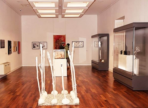 Vetrine espositive per musei della linea Theca