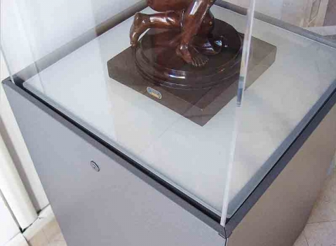 Vetrine espositive per musei della linea Theca