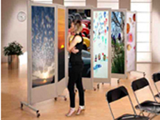 Separè espositivi su ruote CLIPPER ROLLER